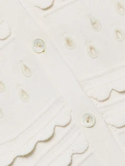 Abriana Eyelet Knit Cardigan