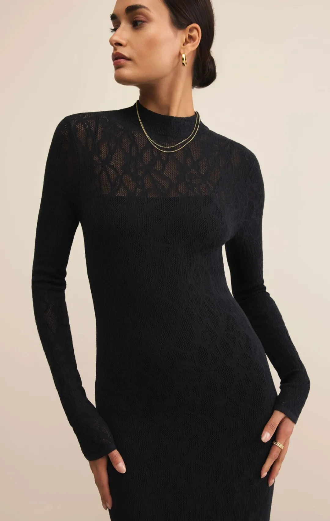 Aden Mesh Sweater Dress