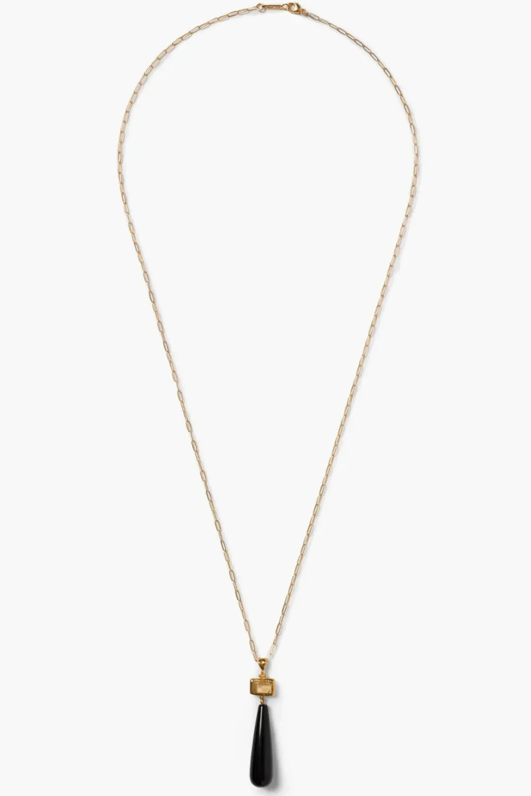 Agate Teardrop Necklace