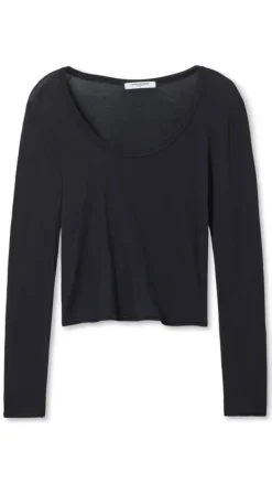 Angie Scoop Neck Long Sleeve Tee