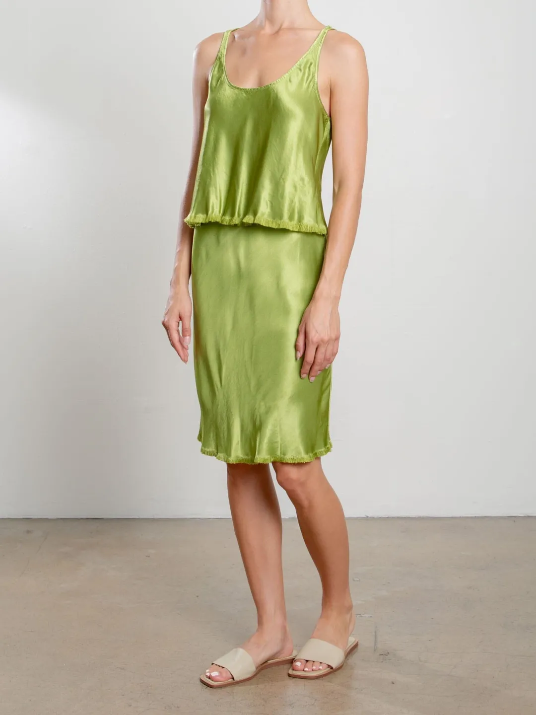 Ani Skirt In Vintage Satin