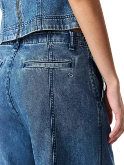 Arianna Cropped Palazzo Jeans