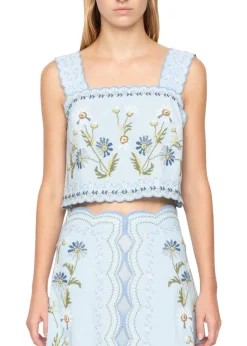 Audra Embroidery Top