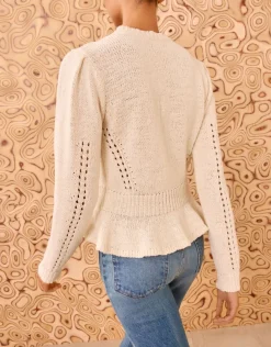 Aurelie Peplum Pullover