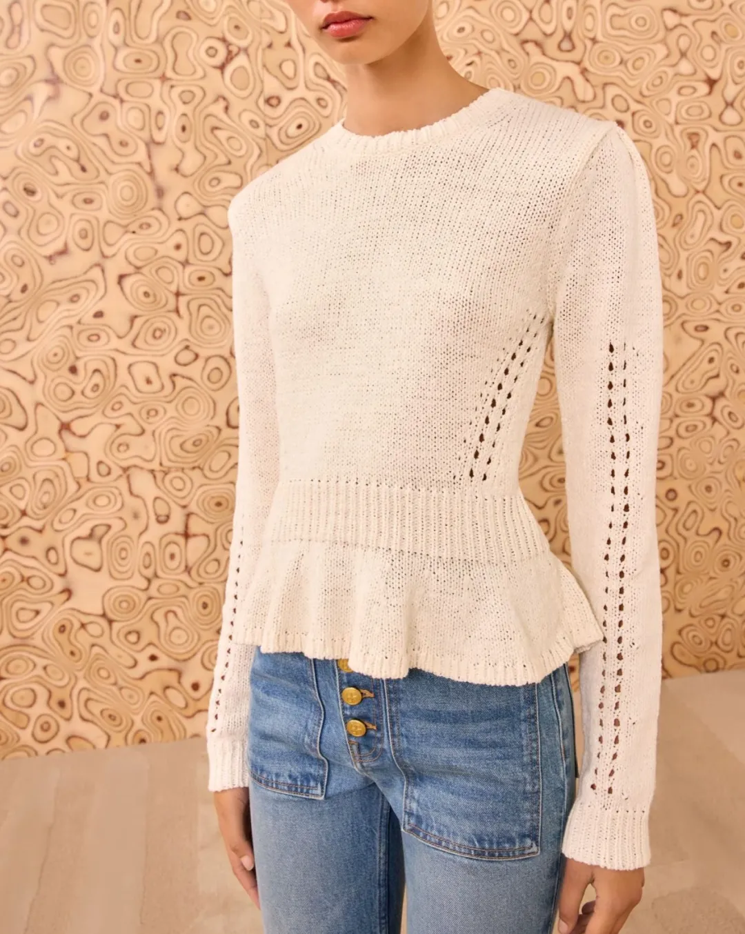 Aurelie Peplum Pullover