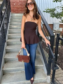 Aurelie Puffy Heart Link Necklace