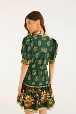 Ayla Green Mini Dress