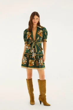 Ayla Green Mini Dress