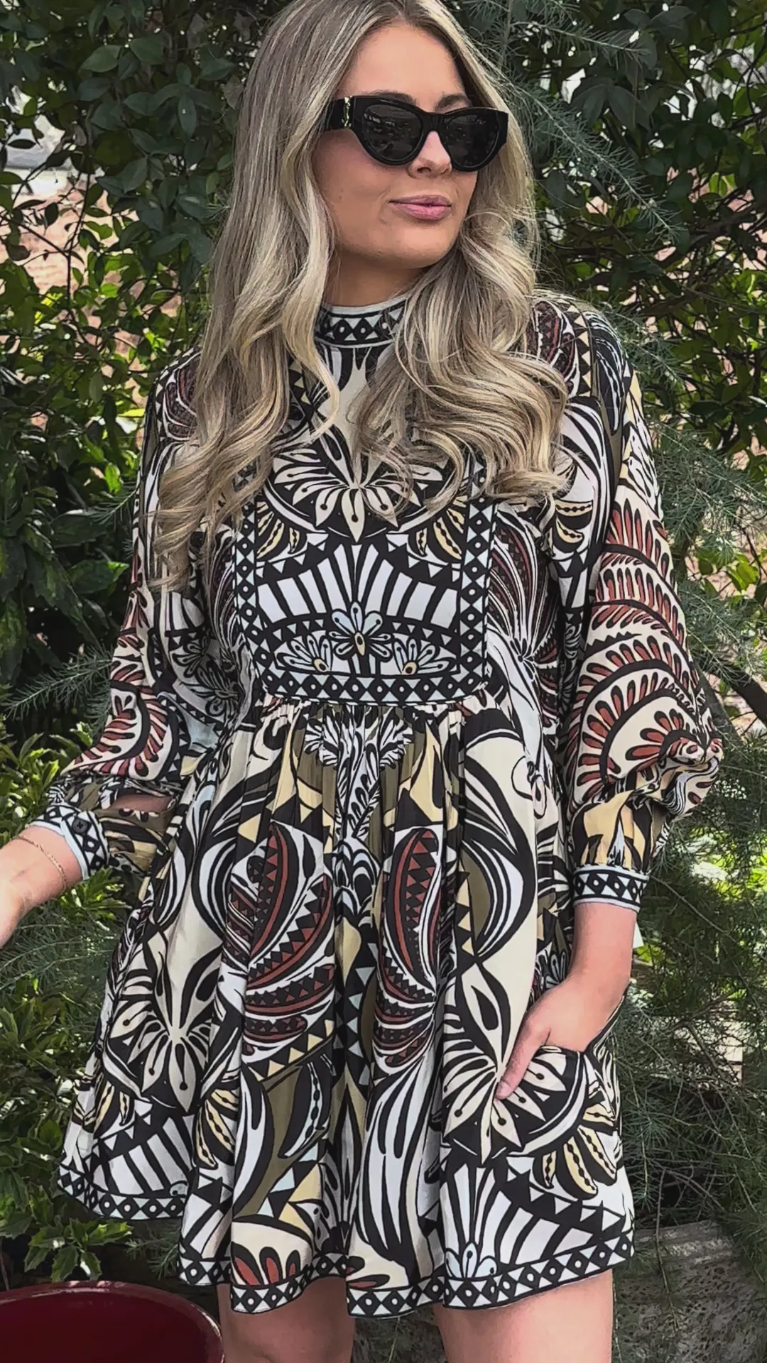 Balamana Multicolor Mini Dress