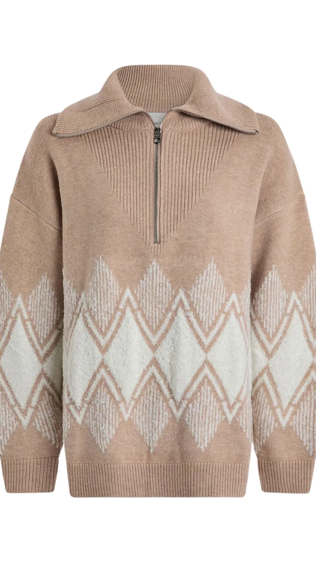 Betty Jacquard Half Zip