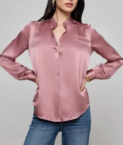 Bianca Band Collar Blouse