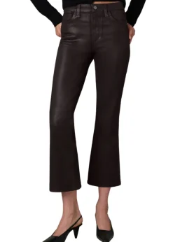 Callie Cropped Bootcut Coated Jeans
