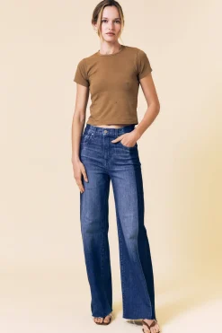 Column High Rise Jeans