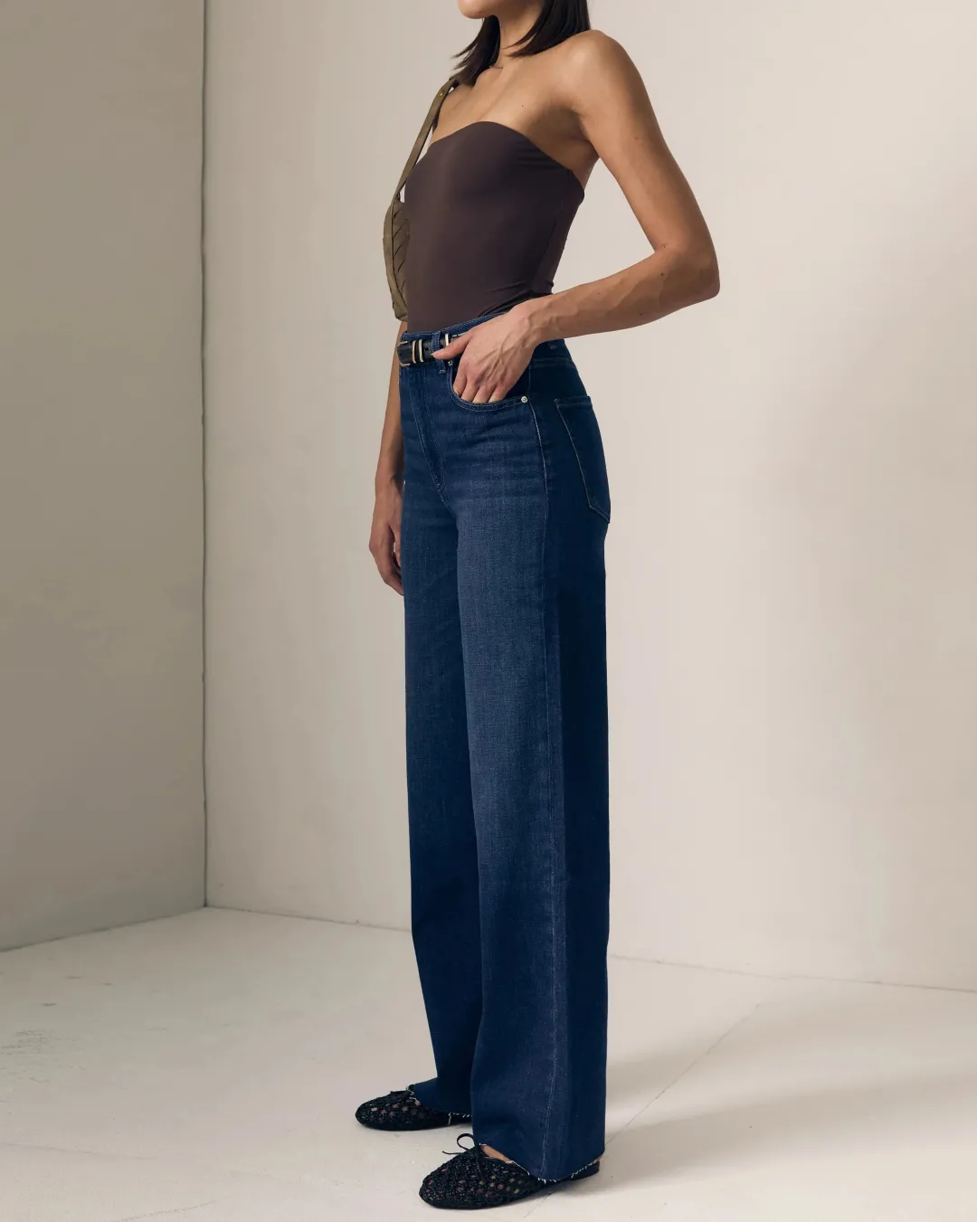 Column High Rise Jeans