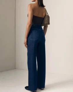 Column High Rise Jeans