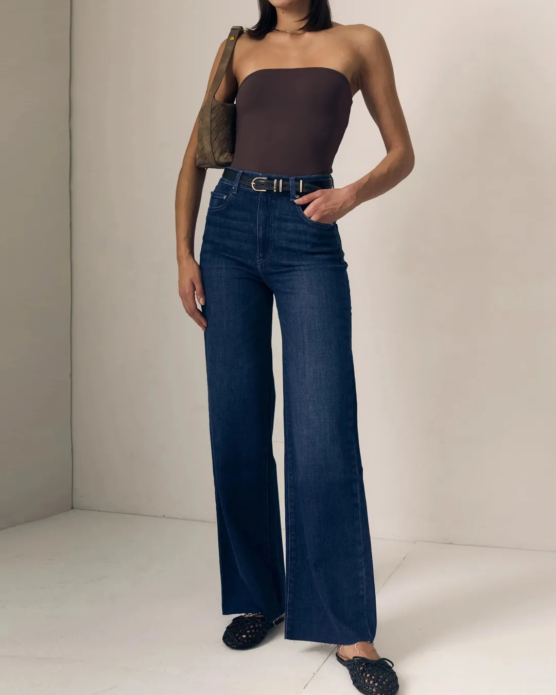 Column High Rise Jeans