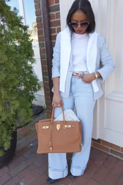 Column Jeans with Cuff