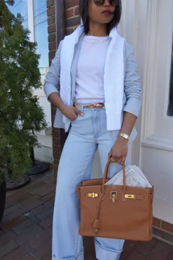 Column Jeans with Cuff