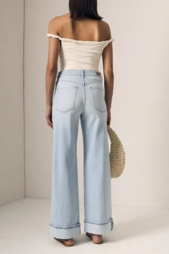 Column Jeans with Cuff