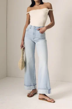 Column Jeans with Cuff