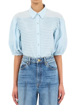 Cordelia Short Sleeve Button Up Top