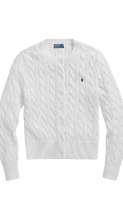 Cotton Crewneck Cardigan