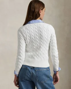 Cotton Crewneck Cardigan