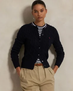 Cotton Crewneck Cardigan