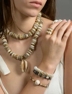Cream/Bone Sea Shell Puka Necklace