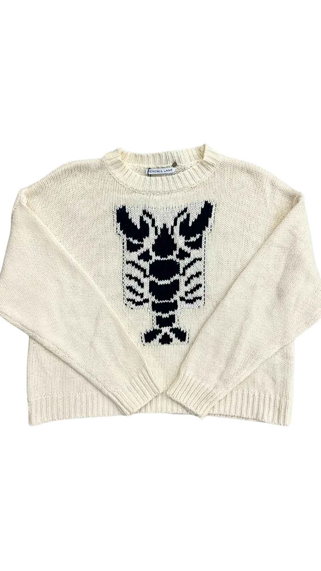 Cropped Lobster Sweater