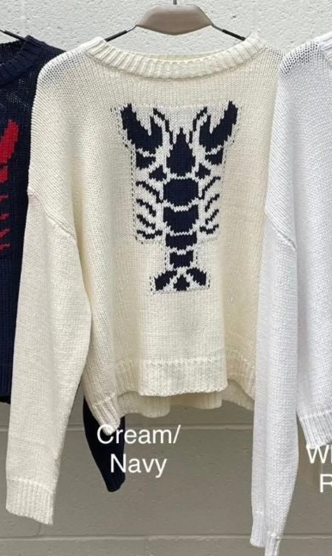 Cropped Lobster Sweater