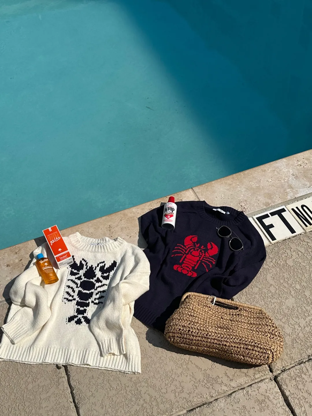 Cropped Lobster Sweater