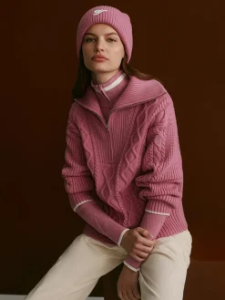 Didi Relaxed Cable Half Zip