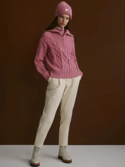 Didi Relaxed Cable Half Zip