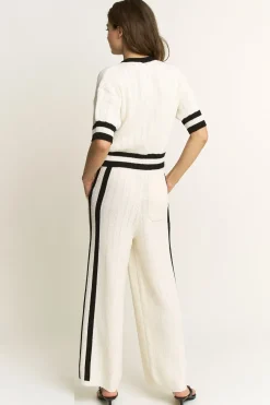 Elle Contrast Knit Pant