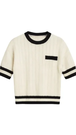 Elle Contrast Knit Top