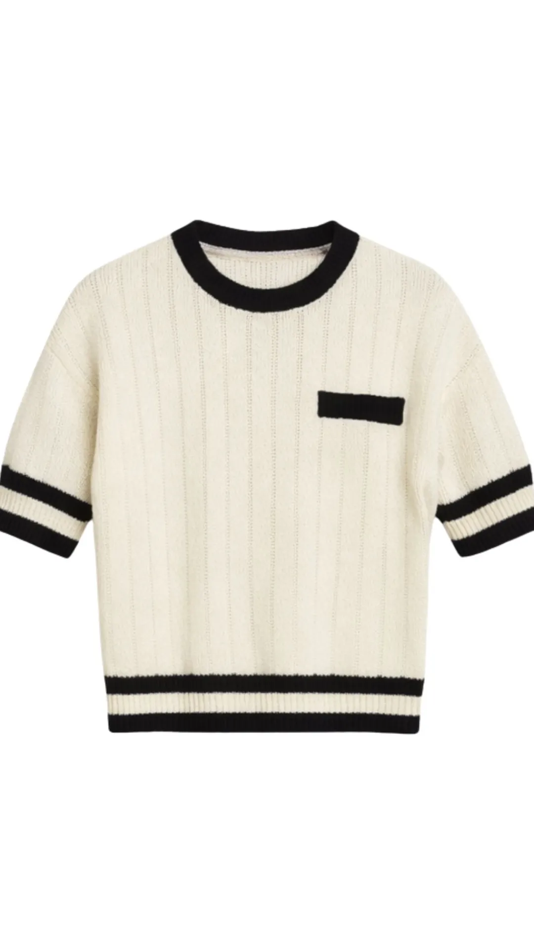 Elle Contrast Knit Top