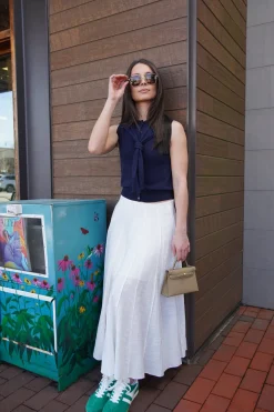 Elsie Pleated Seam Skirt