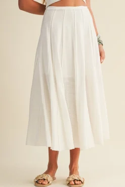Elsie Pleated Seam Skirt