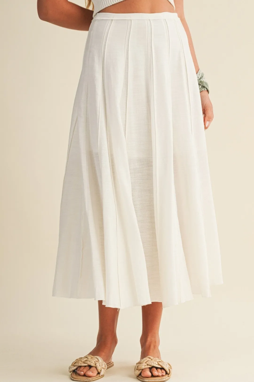 Elsie Pleated Seam Skirt