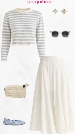 Elsie Pleated Seam Skirt