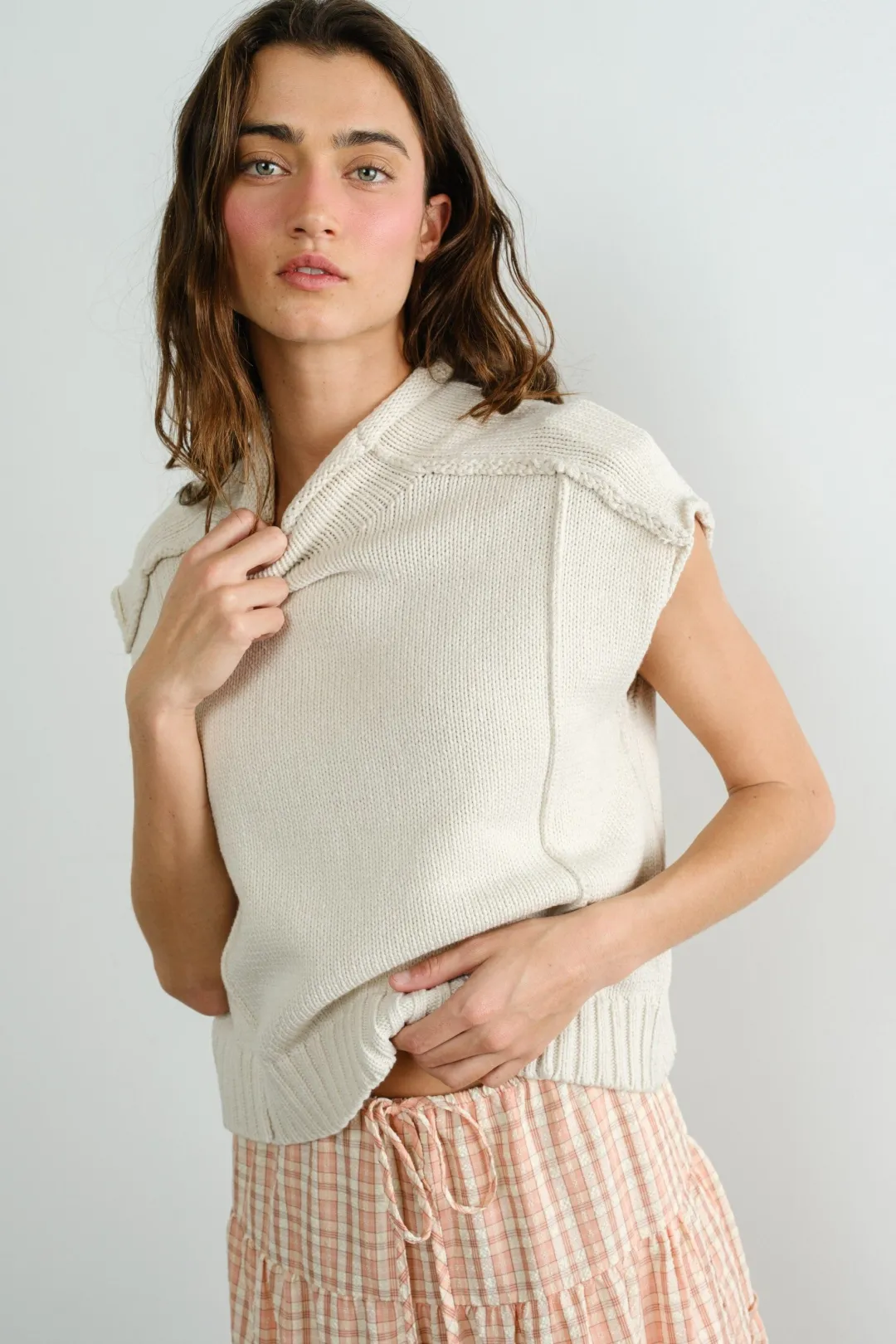 Emmie Mock Neck Vest