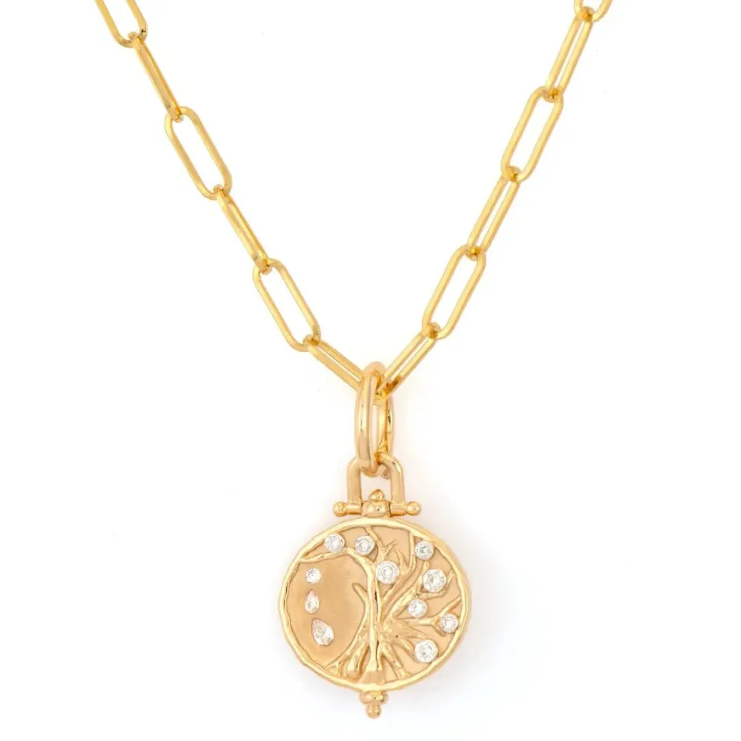 Engraved Tree Of Life Pendant