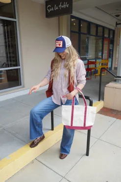 Everyday Tote Bag Maroon