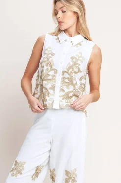 Francen Embroidered Top