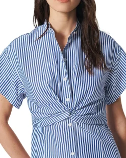 Gretchen Stripe Poplin Dress