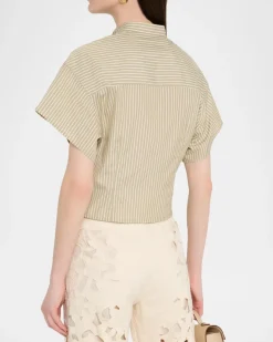 Gretchen Stripe Poplin Shirt