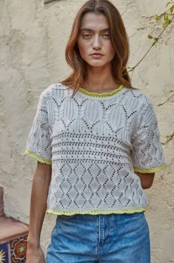 Hailey Crochet Sweater