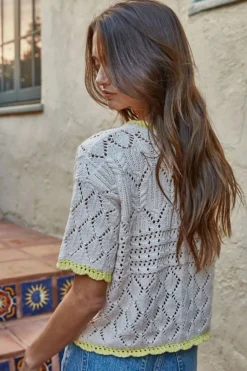 Hailey Crochet Sweater