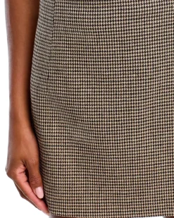 Houndstooth Mini Skirt